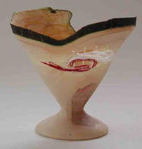 small vessel turned so thin, needed to be darned!